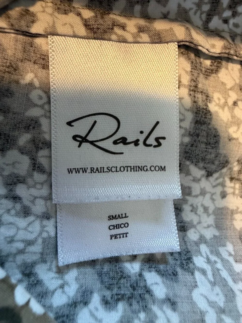 RAILS Nyla Cutout Cotton V Neck Dress Olive Vine Green Small - Picture 13 of 15
